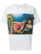 Toga Front Print T-shirt, Men's, Size: 46, White, Cotton