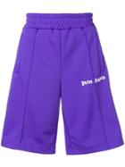 Palm Angels Oversized Track Shorts - Purple