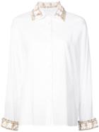 Rosie Assoulin Sea Shell Trim Button-down Shirt - White