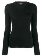 Rochas Knitted Round Neck Sweatshirt - Black