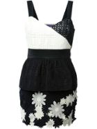 Emanuel Ungaro Broderie Anglaise Fitted Dress