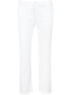 Nili Lotan Cropped Skinny Jeans, Women's, Size: 4, White, Cotton/spandex/elastane