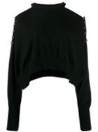 Diesel Cold-shoulder Sweater - Black