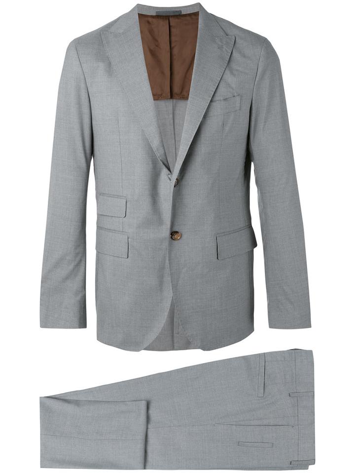 Eleventy - Two-piece Suit - Men - Silk/spandex/elastane/cupro/wool - 52, Grey, Silk/spandex/elastane/cupro/wool