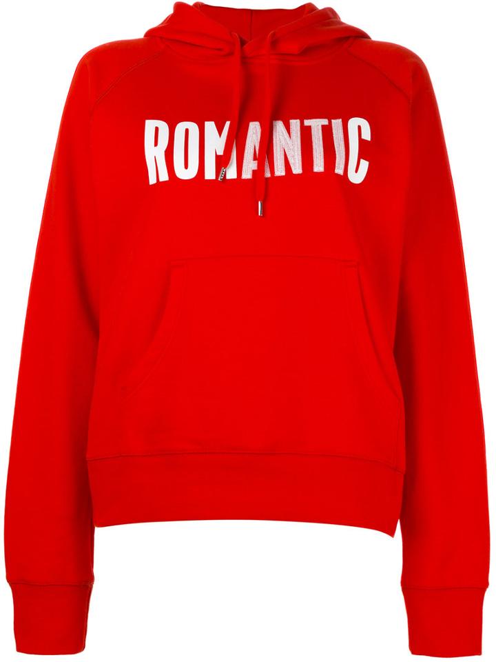 Wood Wood 'romantic' Print Hoody, Women's, Size: Large, Red, Cotton