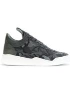 Filling Pieces Camouflage Lace-up Sneakers - Black