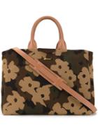 Muveil Camouflage Print Tote, Women's, Brown