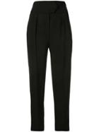 Petar Petrov Helma High-waisted Tailored Trousers - Black