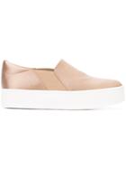 Vince Slip-on Platform Trainers - Nude & Neutrals
