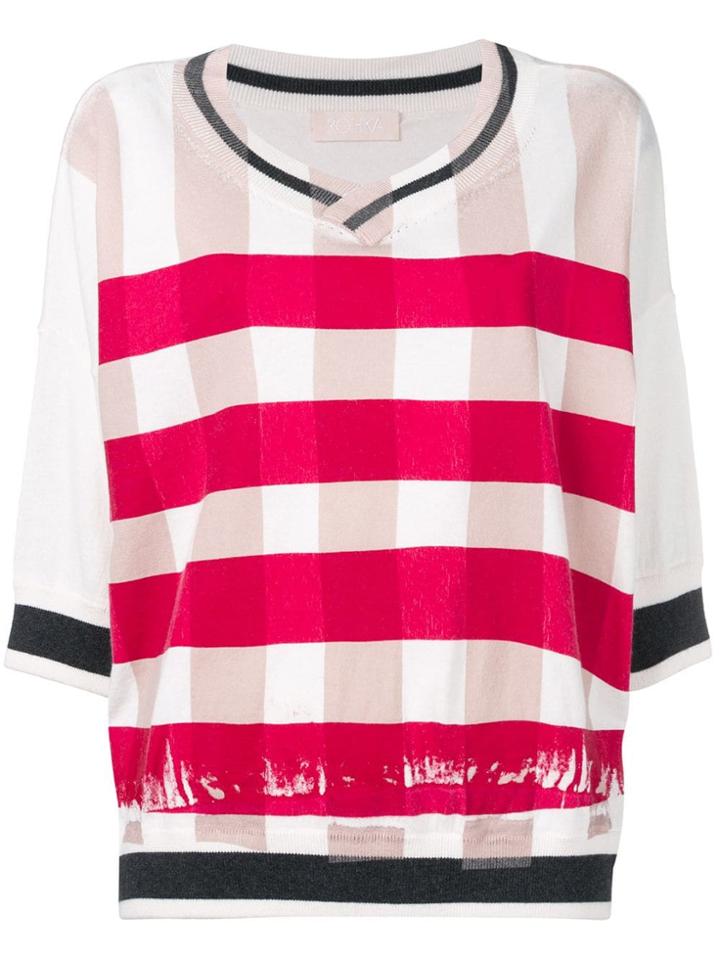 Rohka Gingham Print Jumper - Pink