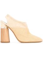 3.1 Phillip Lim Contrast Sling-back Pumps - Nude & Neutrals