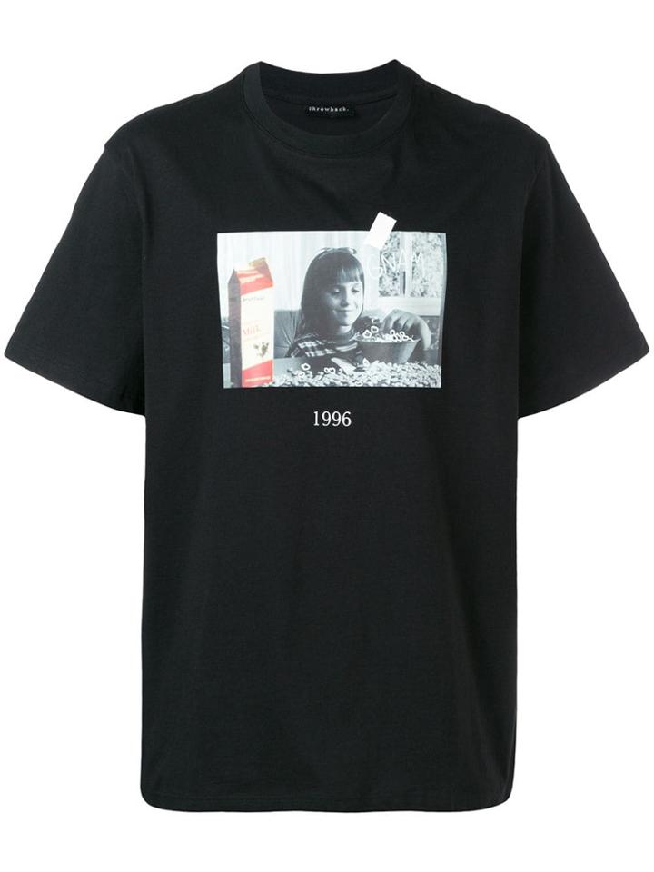 Throwback. Matilda Print T-shirt - Black