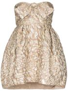 Alexandre Vauthier Bustier Pouf-style Mini Dress - Neutrals
