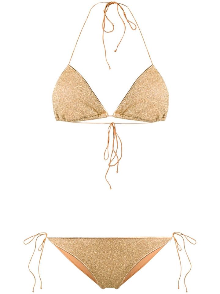 Oseree Glitter Bikini - Gold