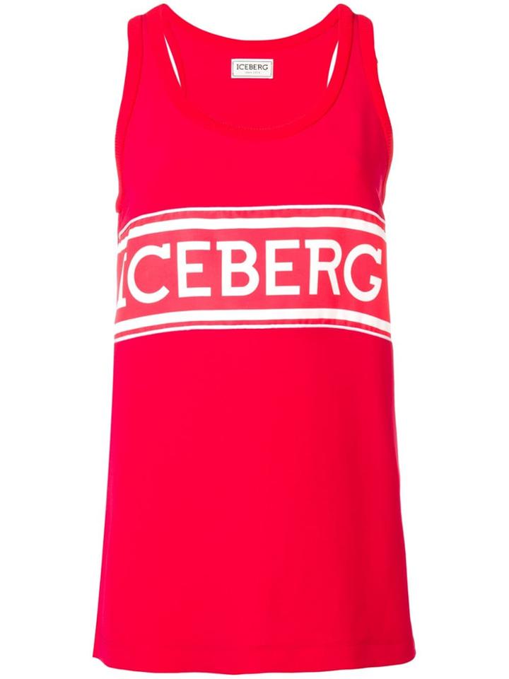 Iceberg Logo Tank Top - Red