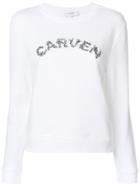 Carven Logo Jumper - White