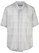 Jonathan Cohen Check Short-sleeve Shirt - Grey