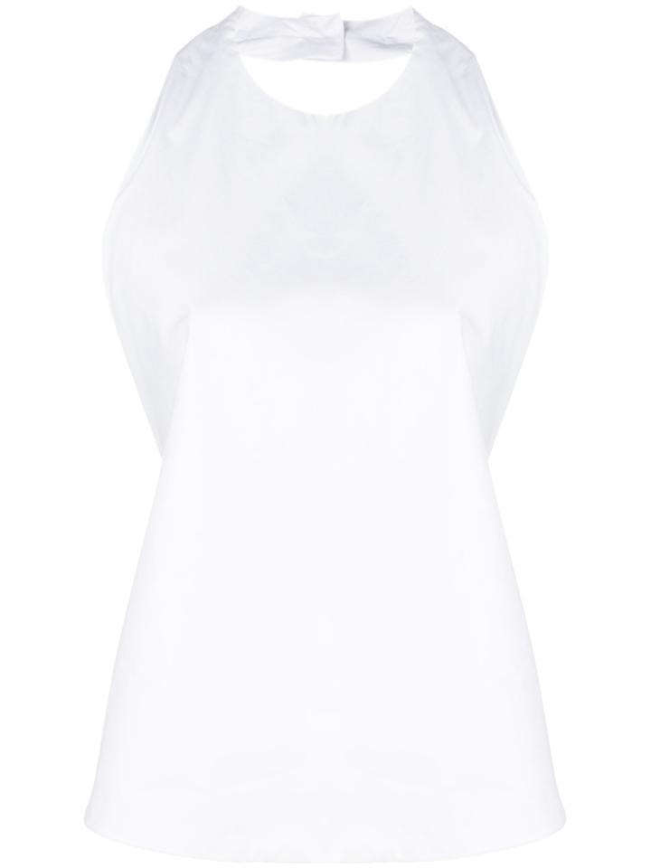 Jil Sander Low Back Blouse - White