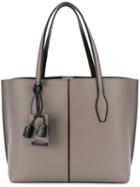 Tod's - Tassel Tote - Women - Leather - One Size, Grey, Leather