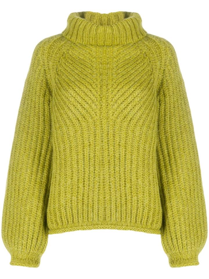 Stine Goya Roll-neck Jumper - Green