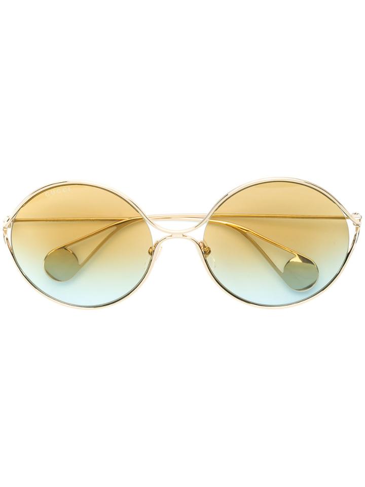 Gucci Eyewear Round Shaped Sunglasses - Brown
