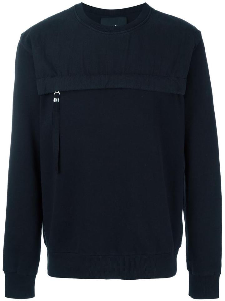 Stylised Zip Sweatshirt, Men's, Size: Xs, Black, Cotton, Blood Brother