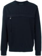 Stylised Zip Sweatshirt, Men's, Size: Xs, Black, Cotton, Blood Brother