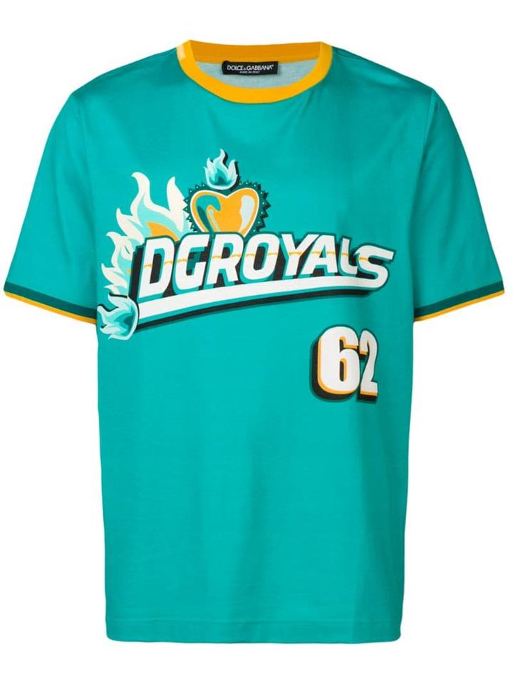 Dolce & Gabbana Dg Royals Logo T-shirt - Green