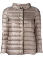 Herno High Neck Down Jacket, Women's, Size: 40, Brown, Polyamide/polyurethane/polyester/feather Down