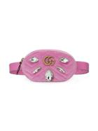 Gucci Gg Marmont Belt Bag - Pink & Purple