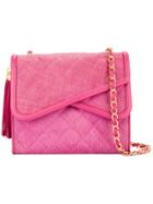 Chanel Vintage Asymmetric Flaps Shoulder Bag - Pink & Purple