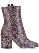 Marco De Vincenzo Embellished Ankle Boots - Red