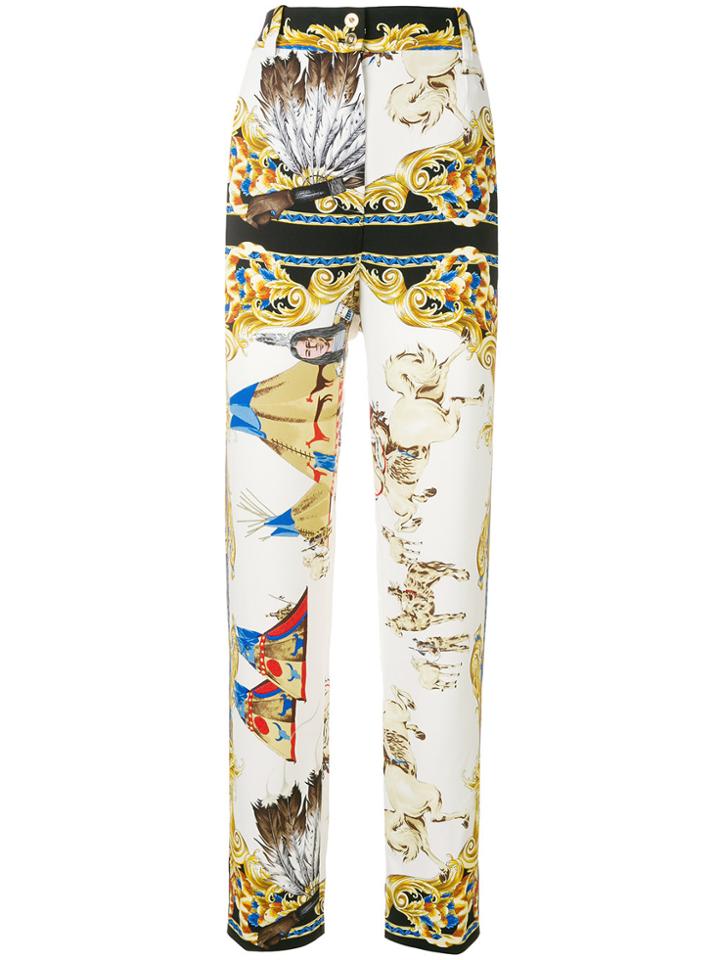 Versace Native American Trousers - Multicolour
