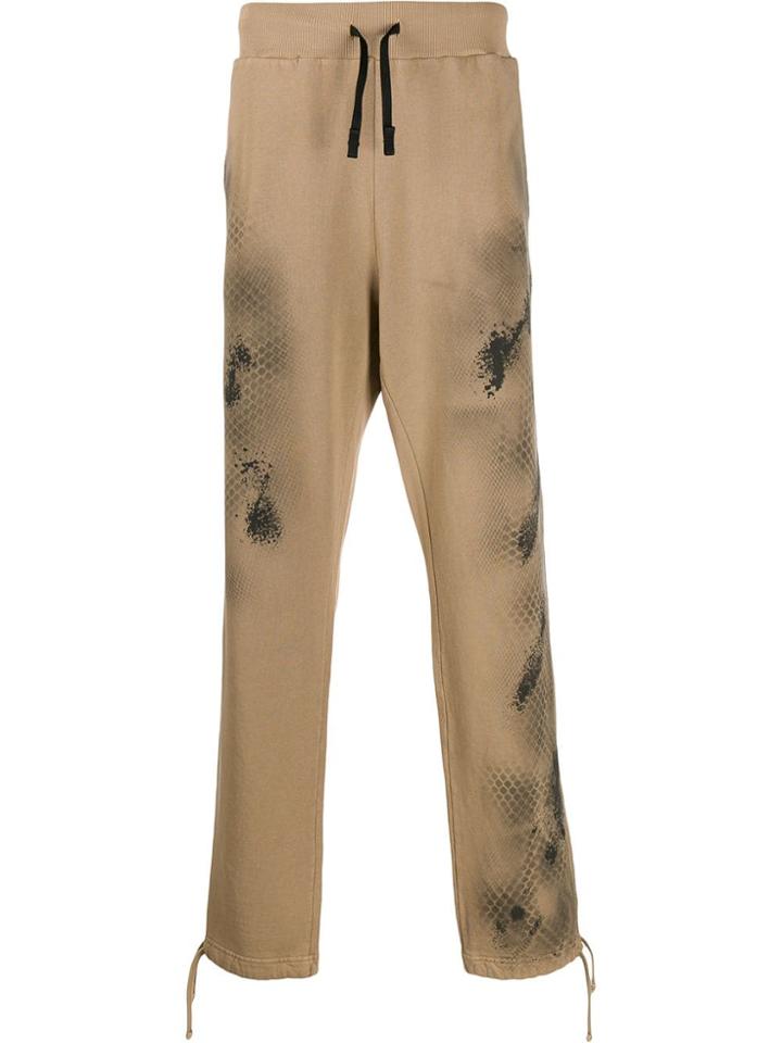 1017 Alyx 9sm Stain Effect Track Pants - Brown