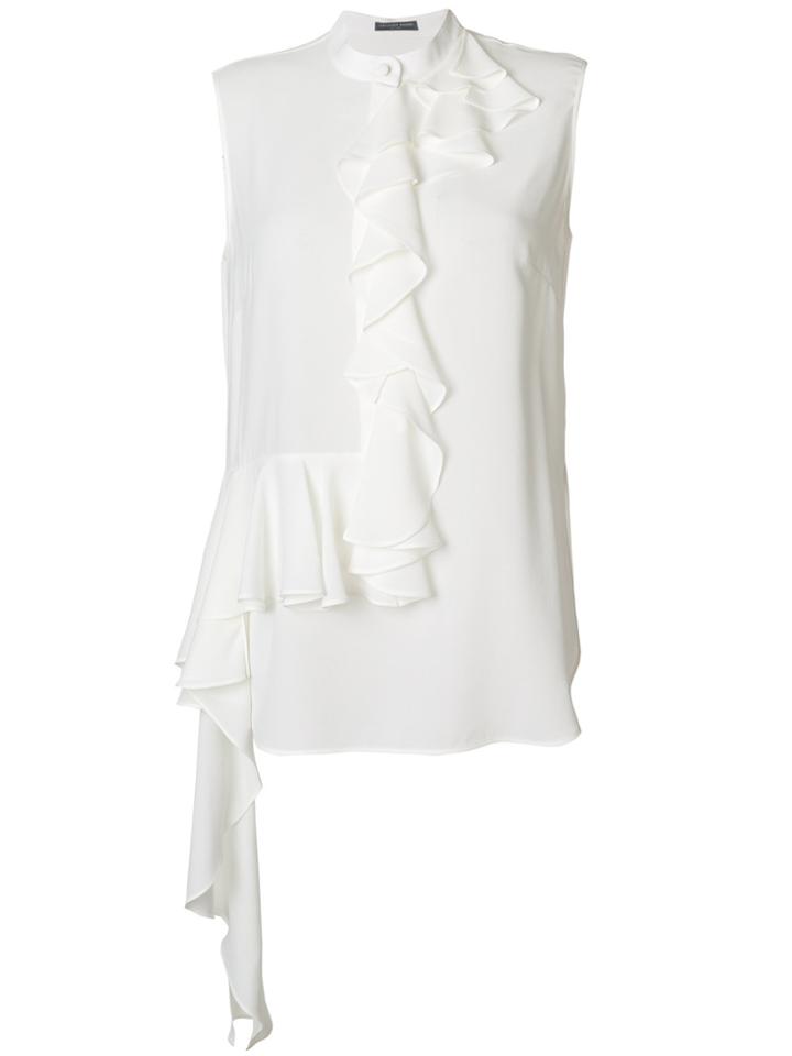 Alexander Mcqueen Frill Detail Blouse - White