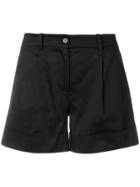 P.a.r.o.s.h. Side Stripe Cuff Shorts - Black