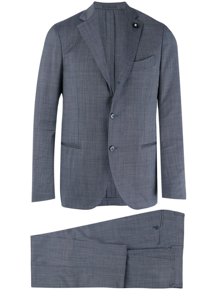 Lardini Slim Cut Two-piece Suit - Blue