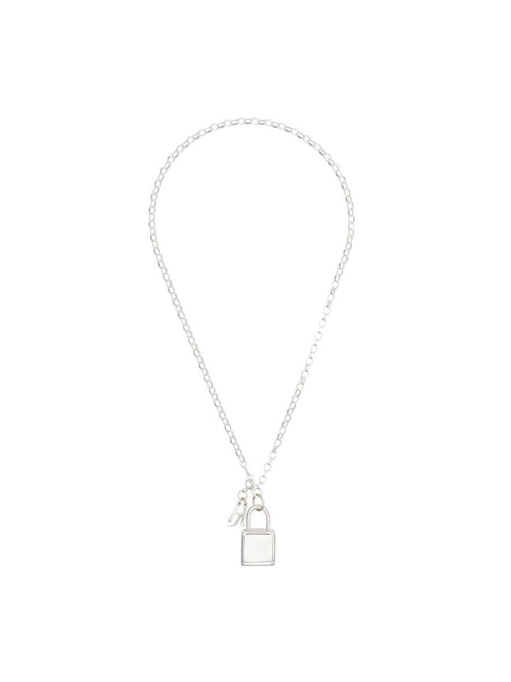 Hatton Labs Pearl And Cuff Necklace - Silver