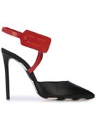 Off-white Zip Tie Pumps - Black
