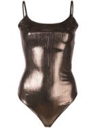Alix Keen Metallized Bodysuit - Metallic