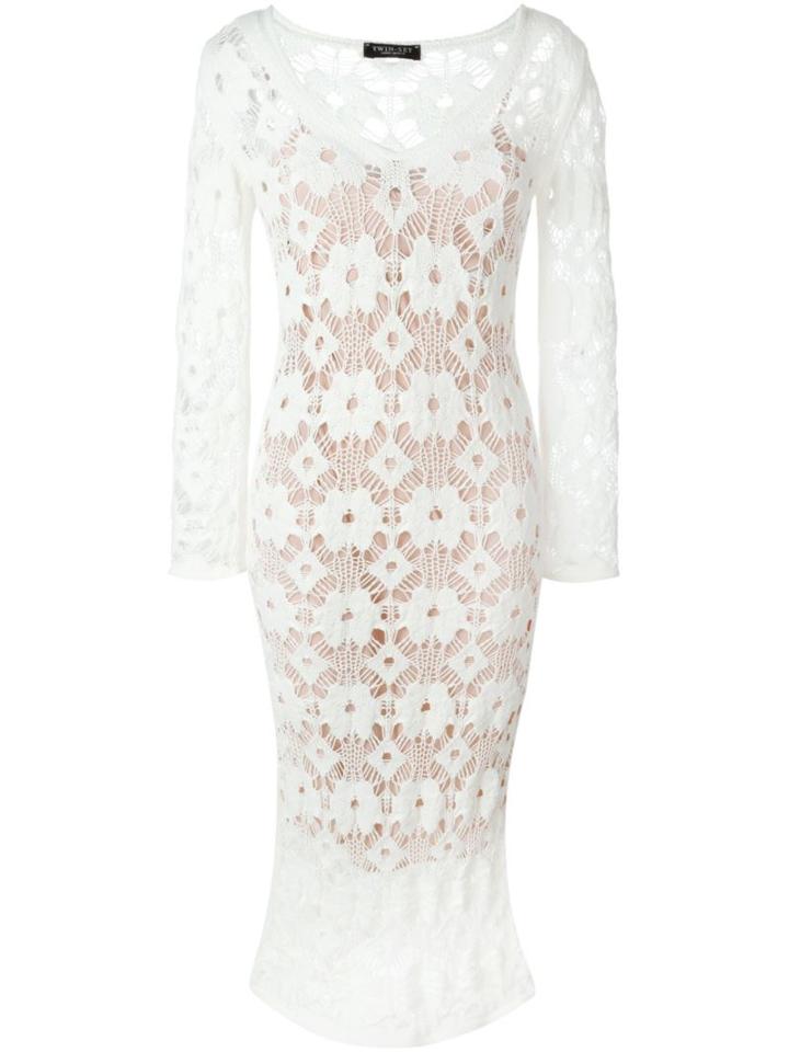Twin-set Long Sleeve Lace Dress