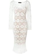Twin-set Long Sleeve Lace Dress