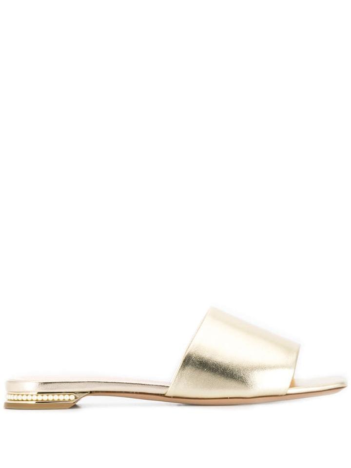 Nicholas Kirkwood Casati Pearl Slides - Gold