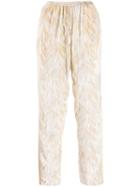 Forte Forte Neve Velvet Trousers - Neutrals