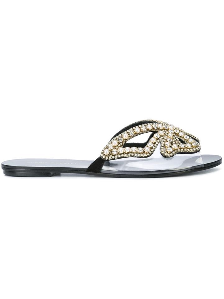Sophia Webster Crystal Embellished Sandals - Black