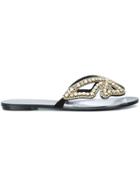 Sophia Webster Crystal Embellished Sandals - Black