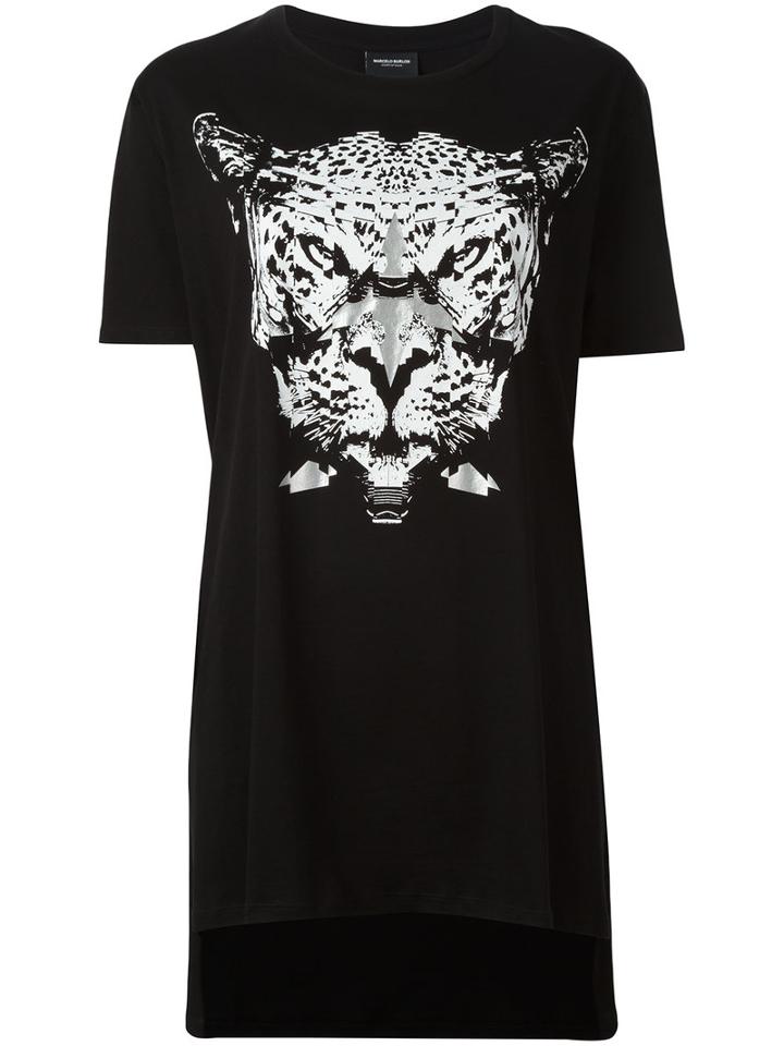 Marcelo Burlon County Of Milan - Leopard Print T-shirt - Women - Cotton - Xs, Black, Cotton