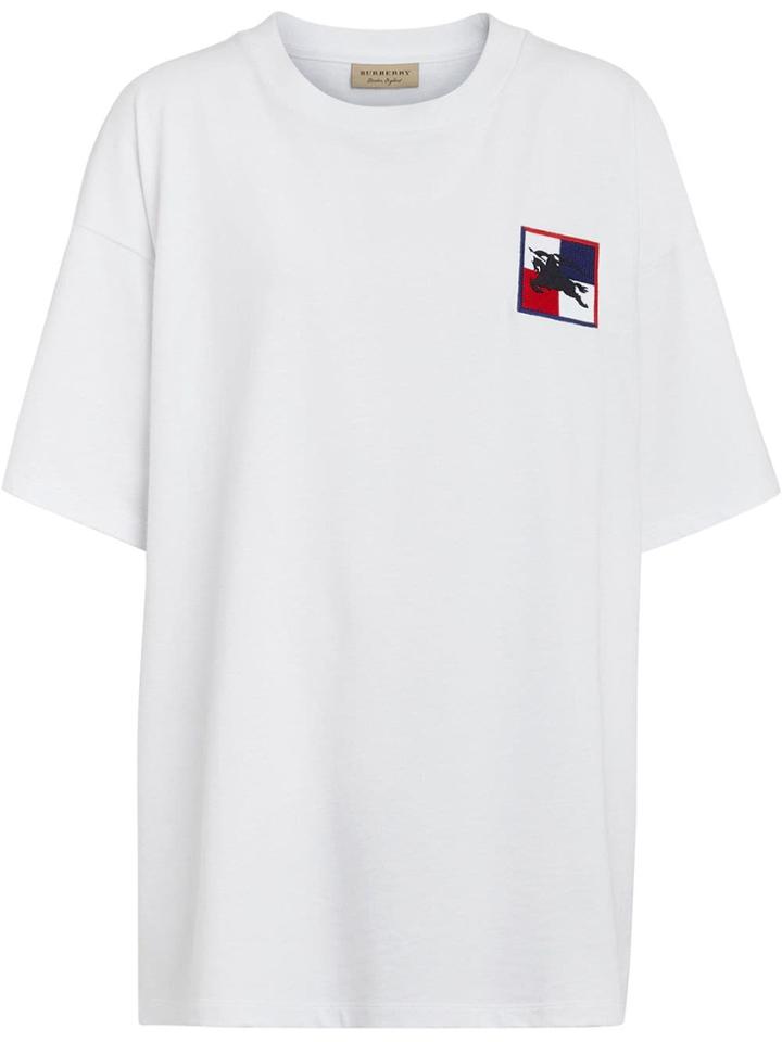 Burberry Chequer Ekd T-shirt - White
