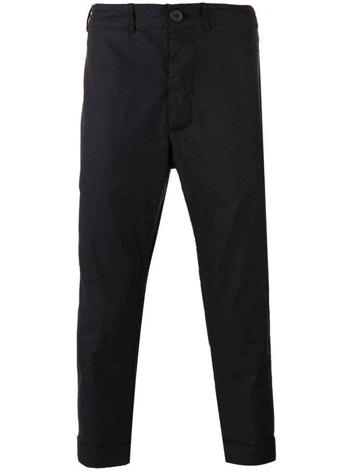 Casey Casey - Drop Crotch Trousers - Men - Cotton - Xl, Black, Cotton