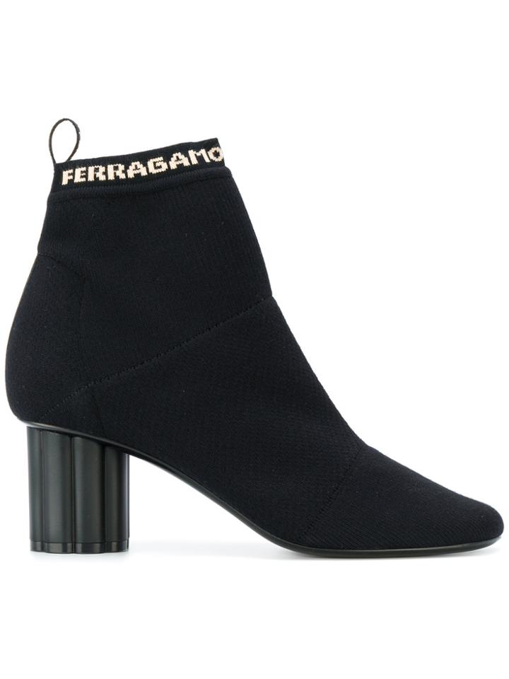 Salvatore Ferragamo Capo 55 Ankle Boots - Black